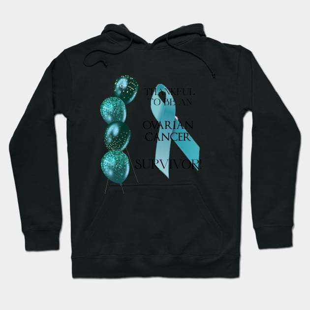 Ovarian Cancer Survivor Support Hoodie by allthumbs